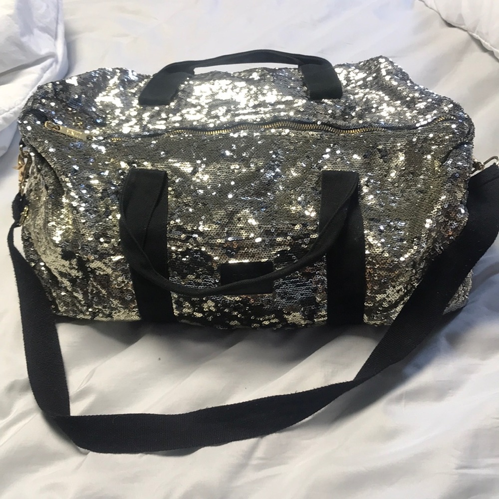 Victoria Secret Pink Sequin Duffle Bag